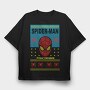 Spiderman Holiday Knit, Tricou Oversize Barbati (Unisex)
