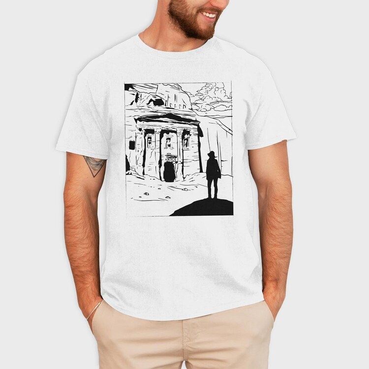 Petra In Jordan, Tricou Barbati (Unisex)