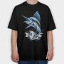 Sailfish Splash, Tricou Oversize Barbati (Unisex)