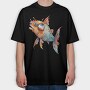 Fancy Fish Friend, Tricou Oversize Barbati (Unisex)