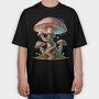 Fantasy Mushroom Stairs, Tricou Oversize Barbati (Unisex)