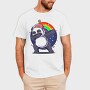 Panda Dabbing Rainbow, Tricou Barbati (Unisex)