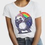 Panda Dabbing Rainbow, Tricou Femei