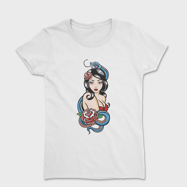 Snake Rose Beauty, Tricou Femei