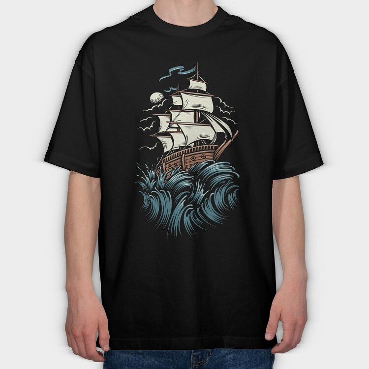 Sailors Storm, Tricou Oversize Barbati (Unisex)