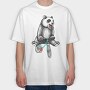 Bear Bike Ride, Tricou Oversize Barbati (Unisex)