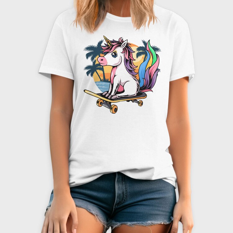Unicorn Skate Palm, Tricou Barbati (Unisex)