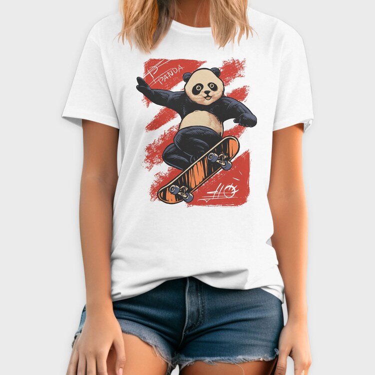 Panda Skateboarding, Tricou Barbati (Unisex)