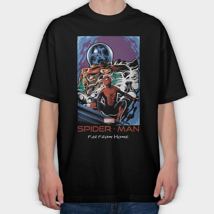 Spiderman Marvel, Tricou Oversize Barbati (Unisex)