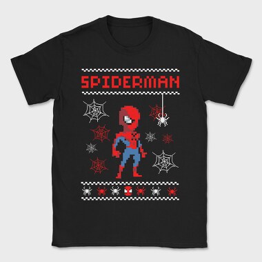 Spiderman Pixel Art, Tricou Barbati (Unisex)