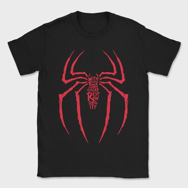 Spiderman Power Responsibility, Tricou Barbati (Unisex)