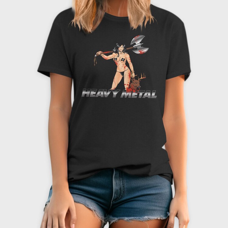 Heavy Metal Huntress, Tricou Barbati (Unisex)