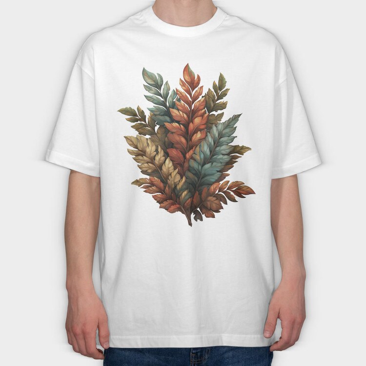 Fall Leaves Bouquet, Tricou Oversize Barbati (Unisex)