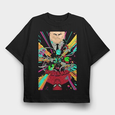 Spiderman Splash 2, Tricou Oversize Barbati (Unisex)