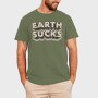 Earth Sucks, Tricou Barbati (Unisex)
