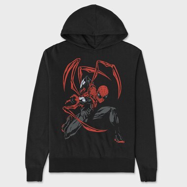 Spiderman Wingspan, Hanorac Oversize Barbati (Unisex)