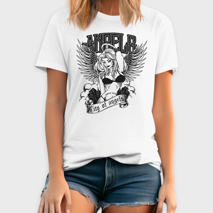 Urban Angel City, Tricou Barbati (Unisex)