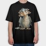 Fantasy Eagle Gnome, Tricou Oversize Barbati (Unisex)