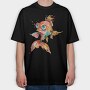 Fiery Fish Dreams, Tricou Oversize Barbati (Unisex)