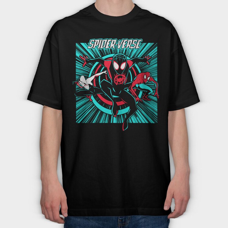 Spiderverse Burst, Tricou Oversize Barbati (Unisex)