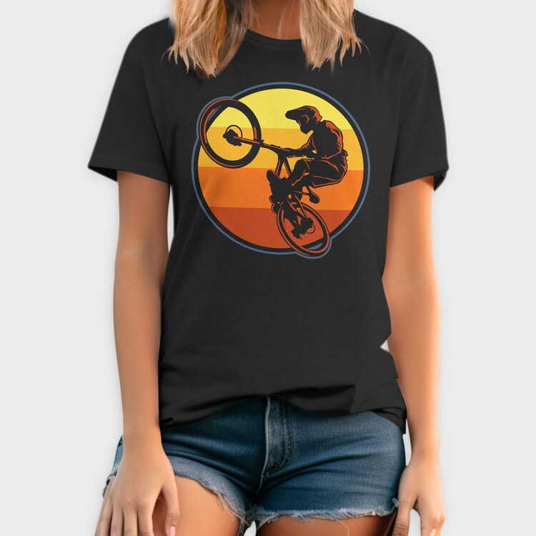 Sunset Biker, Tricou Barbati (Unisex)