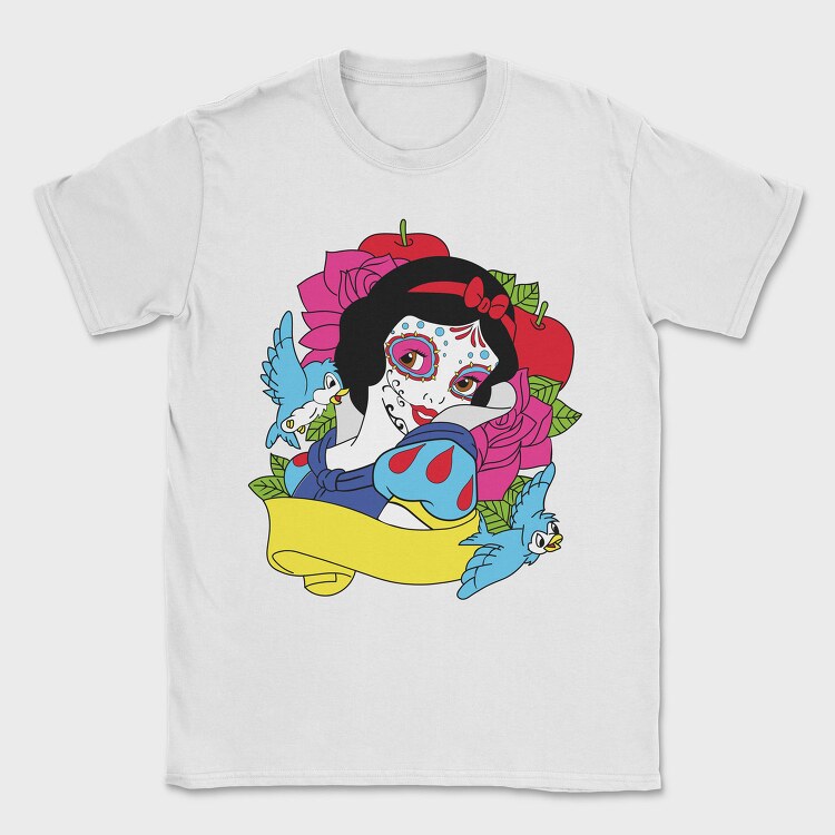 Sugar Skull Snow White, Tricou Barbati (Unisex)