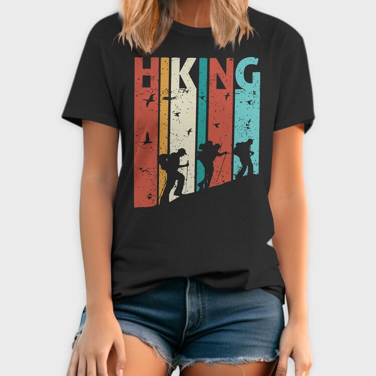 Hiking Retro Vibes, Tricou Barbati (Unisex)