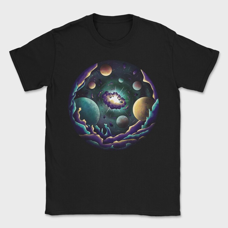 Space Explosion, Tricou Barbati (Unisex)
