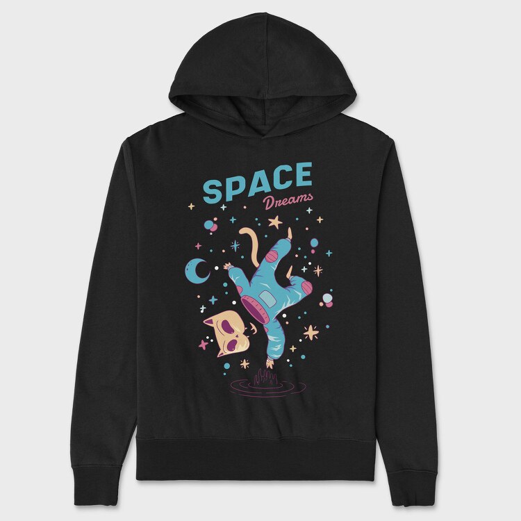 Space Dreams, Hanorac Oversize Barbati (Unisex)