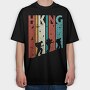 Hiking Retro Vibes, Tricou Oversize Barbati (Unisex)
