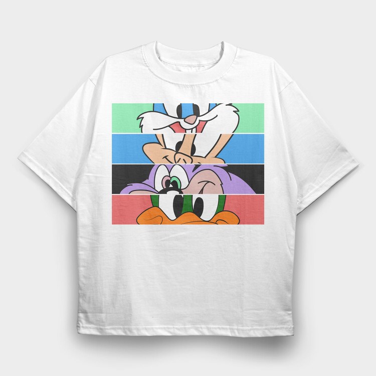 Tazmanian Devil Grin, Tricou Oversize Barbati (Unisex)