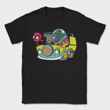 Spiderman Surf Van, Tricou Barbati (Unisex)