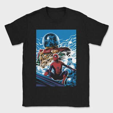 Spiderman Surfing Storm, Tricou Barbati (Unisex)