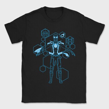 Spiderman Tech Hex, Tricou Barbati (Unisex)