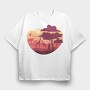 African Landscape, Tricou Oversize Barbati (Unisex)