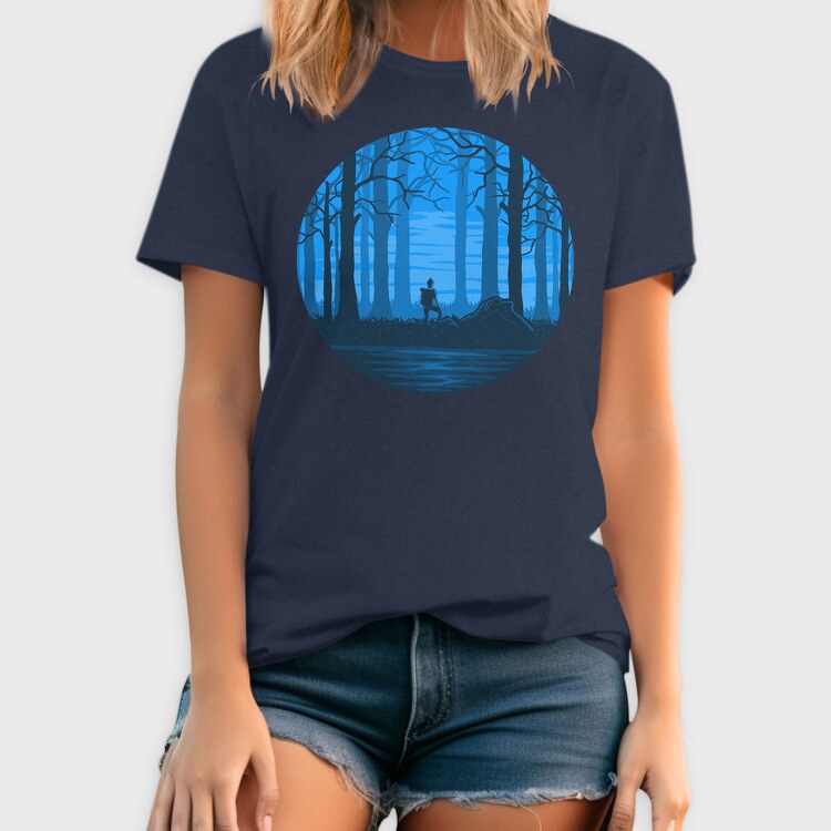 Blue Forest Wanderer, Tricou Barbati (Unisex)