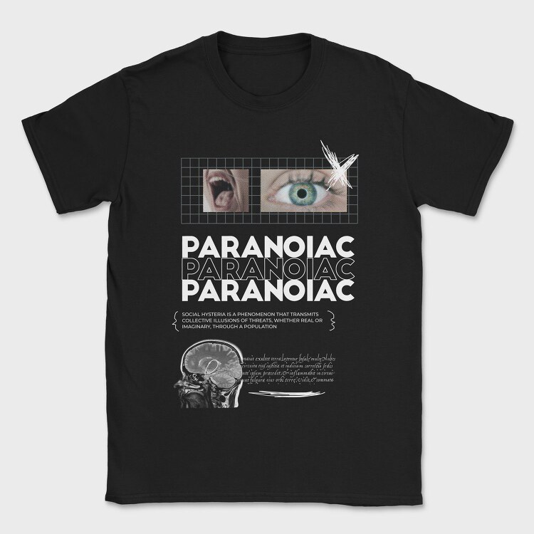 Society Paranoiac, Tricou Barbati (Unisex)