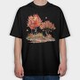 Fall Leaves Trees, Tricou Oversize Barbati (Unisex)