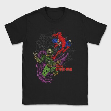 Spiderman Web Art, Tricou Barbati (Unisex)