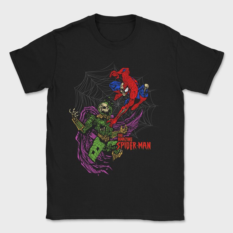 Spiderman Web Art, Tricou Barbati (Unisex)