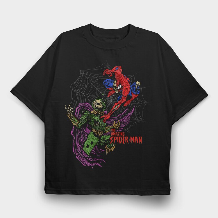 Spiderman Web Art, Tricou Oversize Barbati (Unisex)