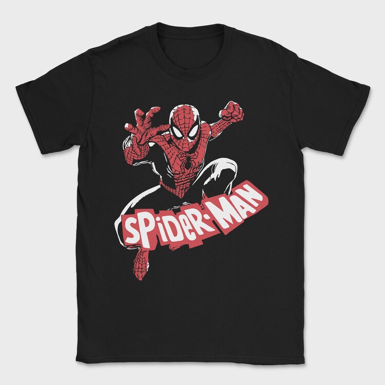 Spiderman Web Crawl, Tricou Barbati (Unisex)