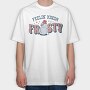 Feelin Frosty Snowman, Tricou Oversize Barbati (Unisex)