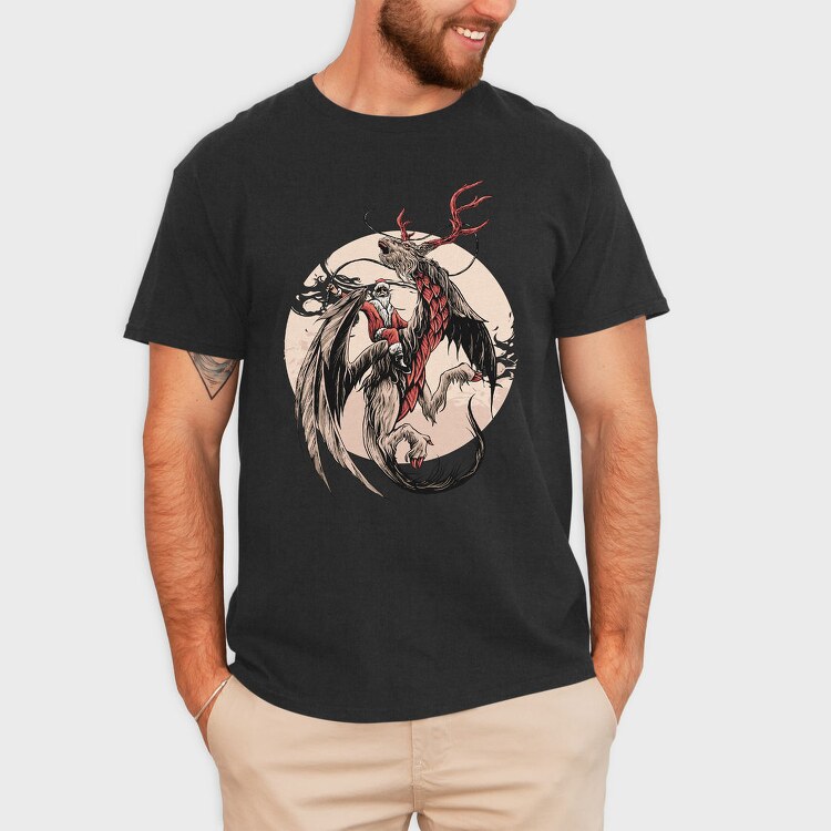 Santas Dragon, Tricou Barbati (Unisex)