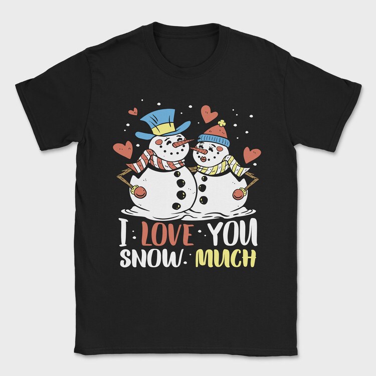Snowman Love, Tricou Barbati (Unisex)