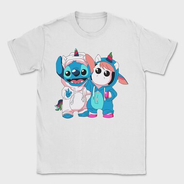 Stitch Unicorn Hoodie, Tricou Barbati (Unisex)
