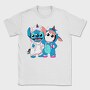 Stitch Unicorn Hoodie, Tricou Barbati (Unisex)