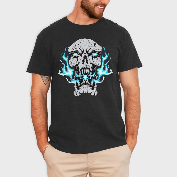 Electric Skull, Tricou Barbati (Unisex)