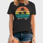 Sunset Palms Beach Vibes, Tricou Barbati (Unisex)