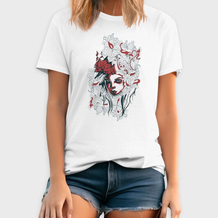 Red Rose Queen, Tricou Barbati (Unisex)